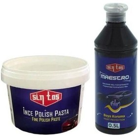 Resim Sintaş İnce Pasta 500 Gr + Sintaş Boya Koruyucu Wax 500 Gr 