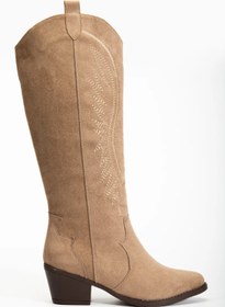 Resim Alphus Serrace Kadın Desenli Kovboy Çizme / Bot 