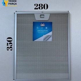 Resim Bosch: DUL63CC20\u002F02 | 280x350 mm | Aspiratör & Davlumbaz Tel Yağ Filtresi | Model: 12005749 | 28x35 cm 