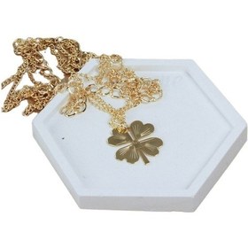 Resim Dekoratif Kase Takı Kutusu Yüzük Kolye Kutusu Mum Tabağı Takı Organizer Altıgen Model - Beyaz 