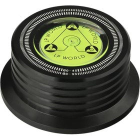Resim Spibicyy Evrensel 60Hz Lp Vinil Plak Çalar Disk Pikap Sabitleyici Seviye Alüminyum Alaşımlı Ağırlık Kelepçesi Siyah (Yurt Dışından) 