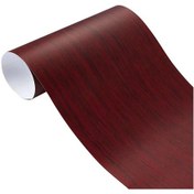 Resim 30/10 100cm Pvc Yapışkan Ahşap Tane Dokulu Araba Vinil Sarılmış Film Araba W1353 50x200cm 1 Piece Set 