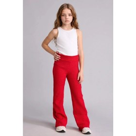 Resim DeFacto Flare Fit Krinkıl Kumaş Pantolon Kız Çocuk H7074A826SM 