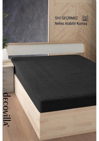 Resim Micro Kapitone Fitted Full Kenar Su Sıvı Geçirmez Alez Kömür Grisi 