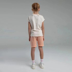 Resim Rolypoly 3626c Kız Çocuk Bermuda Yazlık Pijama Takım Açık Bej 