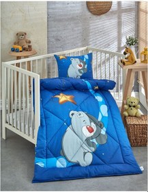 Resim Komfort Home V15 %100 Pamuklu Silikon Elyaf Bebek Yorgan Seti 