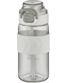 Resim Shotay St-7237 600ml Beyaz Pipetli Tritan Matara Diğer 