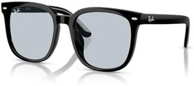 Resim Ray-Ban Rb4401d Kare Güneş Gözlüğü, Siyah/Açık Mavi, 55 mm 