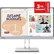 Resim LENOVO L27e-40 27" 4ms 100Hz (HDMI+VGA) AMD FreeSync VA Panel WLED Monitör 67ACKAC4TK 