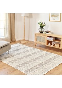 Resim Kaşmir Halı 7/24 İskandinav Larus Grey 160x230 CM Salon Mutfak Halısı Yolluk Kilim 