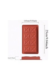 Resim Silikon Kalıp Dubai Çikolata Ve Kek Yıldız Desenli Büyük Tablet Dubai Çikolatası Kalıbı Renksiz 