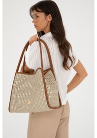 Resim U.S. Polo Assn. Kadın Bej Omuz Çantası 50293713-VR011 