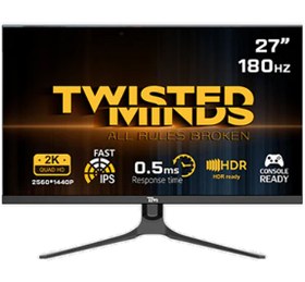 Resim Twisted Minds TM27QHD180IPS QHD 27" 2K 180HZ 0.5MS HDMI DP HDR IPS RGB Gaming Monitör 