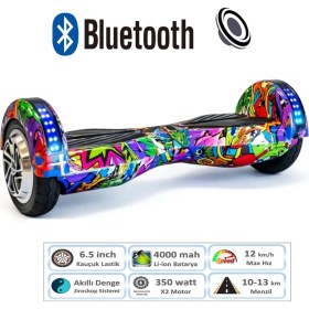 Resim Citymate Smart Balance Elektrikli Kaykay Hoverboard 8.5 Inch + Hoverkart Set Akıllı Dengeli Ledli Bluetooth Hoparlörlü 