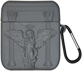 Resim Microsonic AirPods 1. Nesil / 2. Nesil için Kılıf Cartoon Figürlü Silikon Crtn-Fgr-Pry-Angl-Gri [AirPods 1/2 ile Uyumlu Kılıf - Gri - Koyu Gri] 