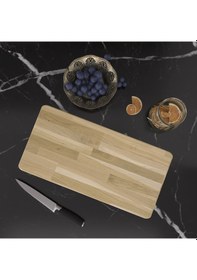 Resim Asra Trend Doğal Sunum Servis Kesme Tahtası Meşe 