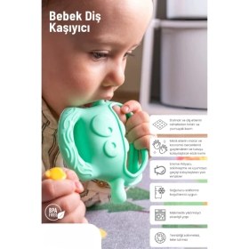 Resim Aesco Açık Yeşil Bebek Silikon Diş Kaşıyıcı 
