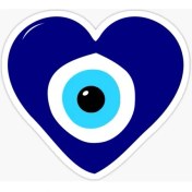 Resim Tsc Nazar Boncuğu Model4 Sticker Oto Yapıştırma Etiket 15 cm 