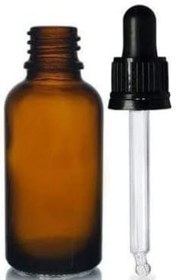Resim Hobs Amber Renkli Damlalıklı Cam Şişe 100 ml 280 Adet 