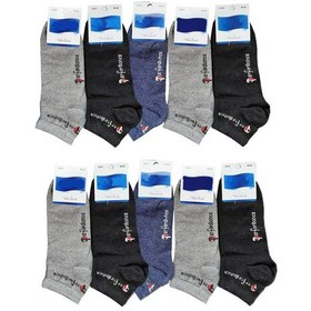 Resim 10lu Erkek Kısa Patik Spor Çorap Ekonomik Pamuklu 