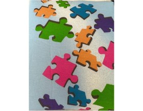 Resim Özbience 3D Puzzle Isıya Dayanıklı Ütü Masası Kılıfı, Kolay Kullanımlı ve Dayanıklı 