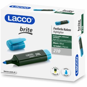 Resim Lacco 210 Fosforlu Kalem - Mavi 