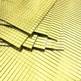 Resim Bilfold Kendinden Yapışkanlı Aynalı Kare Gold Sticker 30X30 cm 