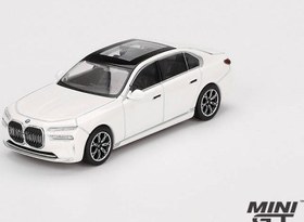 Resim Mini GT 1/64 BMW i7 xDrive60 Mineral White - Blister Paket MGT00819-BL 