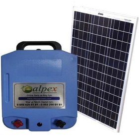 Resim Elektrikli Çit Cihazı 25000 Volt Gece Modlu Model Panelli Set 
