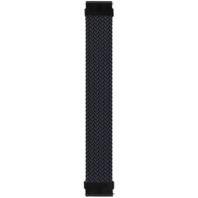 Resim Xiaomi Amazfit Pace 2 Stratos Kordon, (medium Size, 155mm) Braided Solo Loop Band Siyah 