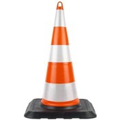 Resim Üstün Kırılmaz Pvc Trafik Konisi 75 cm 