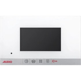 Resim AUDIO 001180 4,3 Inç Slim Görüntülü Diafon Bus Plus Mekanik Butonlu Beyaz 