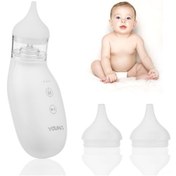 Resim Youha Q2 Elektrikli Bebek Burun Aspiratörü Burun Temizleme Cihazı Ek Aspiratör Ucu İle Yeni Doğan Bebekler İçin 3 Düzey Emme Gücü 