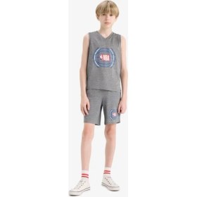 Resim DeFacto NBA Wordmark V Yaka Atlet Erkek Çocuk E4847A825HS 