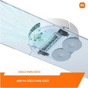 Resim Xiaomi Robot Vacuum S10+ Plus 4.000 Pa Emiş Gücü 3D Engel Algılama Halı Tanıma Robot Süpürge 