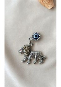 Resim Magnet Aslan Metal Hayvan Mıknatıslı Buzdolabı Süsü 