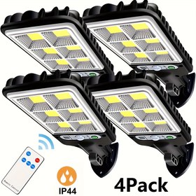 Resim Kontrolcü ile 4 Adet Güneş Enerjili Hareket Sensörlü Işıklar, Bahçe Işıkları, IP44 