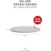 Resim Okyanus Home Vizon Yuvarlak Yedek Çöp Kovası Kapağı Vizon 