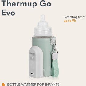 Resim Thermup Go Evo Taşınabilir Biberon Isıtıcı, 38-50°C Arası 5 Sıcaklık Seçeneği, USB-C Şarj, LCD Ekran 