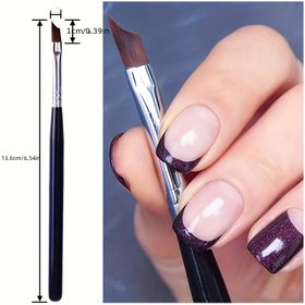 Resim 1/3 adet Tırnak Gradyan Fırçası, 16.61 cm Akrilik Toz Daldırma Kalemi, Manikür Pedikür için Tırnak Kalemi Fırçası, Tırnak Boyama Çizim Aracı, Kokusuz, Güzellik Kişisel Bakım 