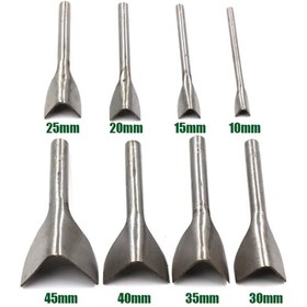 Resim BGA 8 pcs Leathercraft deri kemer ucu kesici bıçak seti V stil deri kesici craft tolls 
