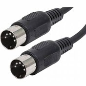 Resim 1.5 Metre Midi Kablo Midi To Midi 5 Pin Klavye Org Kablosu 