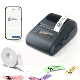 Resim Ventus Mpia P1 Etiket Yazıcısı Kablosuz Taşınabilir Bluetooth, USB Şarjlı, Android, Ios 