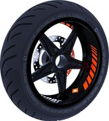 Resim Gp Racing Alev Turuncusu İç Jant Şeridi Sticker Çınar Extreme Çınar Extreme