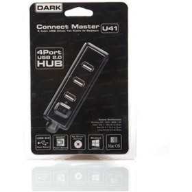 Resim Dark Dk-ac-usb241 Usb 2.0 To 4 Port Usb 2.0 Açma Kapama Butonlu Usb 2.0 Çokyaıcı Hub 