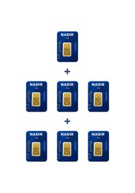 Resim Nadir Gold 24 Ayar 17,5 Gram Külçe Altın 7 Adet 2,5 Gram Külçe Altın 