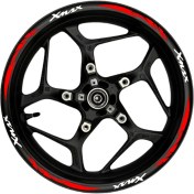 Resim Xmax Beyaz Yazılı Kırmızıpençe Şeritli 