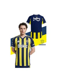 Resim Fenerbahçe Lisanslı 2025/26 Çubuklu Yeni Sezon Forma Sarı - Lacivert 