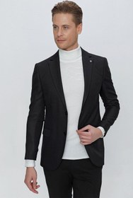 Resim Efor C 629 Slim Fit Siyah Spor Ceket 