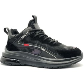 Resim GAMELU Went Boğazlı Ortapedik Erkek Spor Ayakkabı SİYAH 